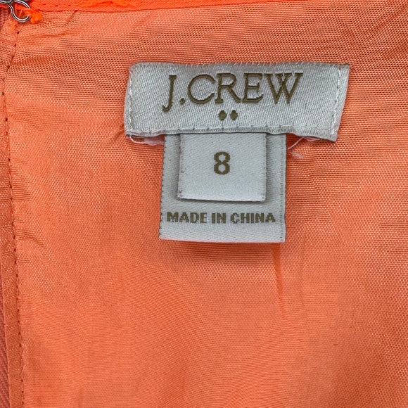 J.Crew Bright Coral Spaghetti Strap Sundress – Size 8 - Picture 3 of 3